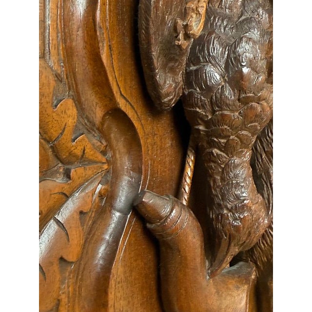 Black Forest Hunting Plaque attributed to Johann Flück, 1880 For Sale - Image 17 of 18