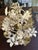 1960s Vintage Tole Four Light Chandelier in Champagne and Gold For Sale - Image 5 of 5