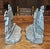 Silver 1920s George Washington’s Ancestral Home Book Ends For Sale - Image 8 of 12