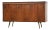 1960s Refinished Walnut Sideboard Credenza For Sale
