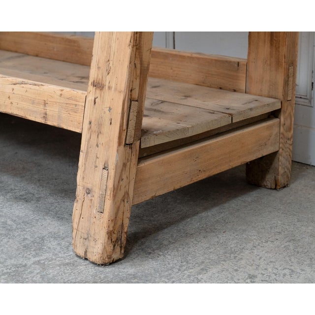 Antique Workbench in Fir Wood, 1940 For Sale - Image 13 of 16