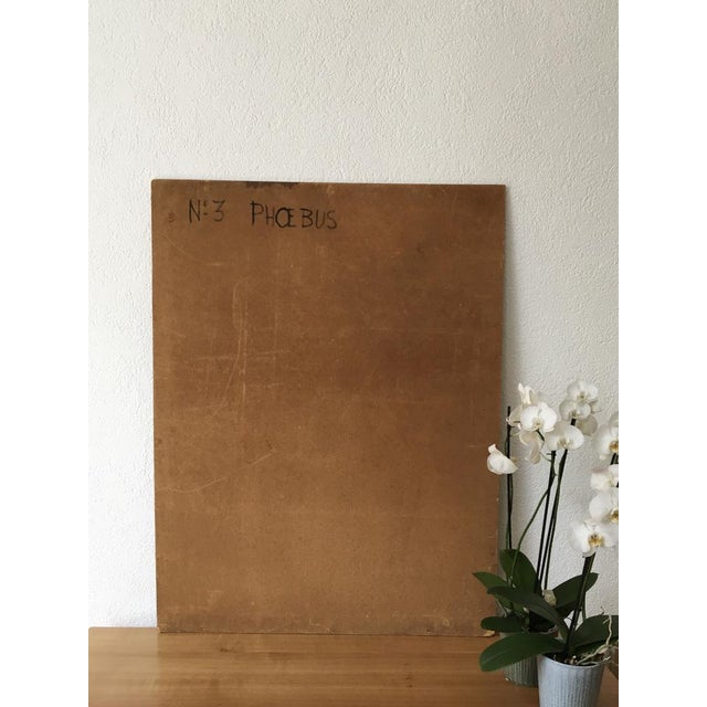 Xavier Albert Fiala, Phoebus, 1945, Oil on Wood For Sale - Image 7 of 9