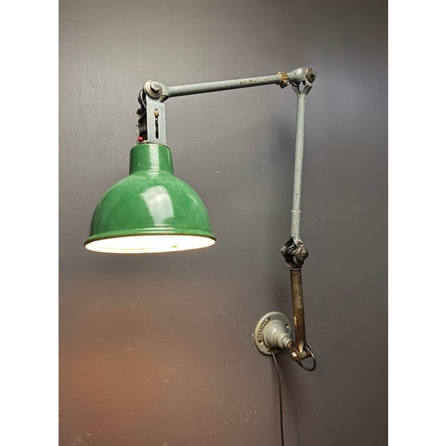 Industrial Large Industrial Wall Lamp by John Dugdill & Co, 1930s For Sale - Image 3 of 9