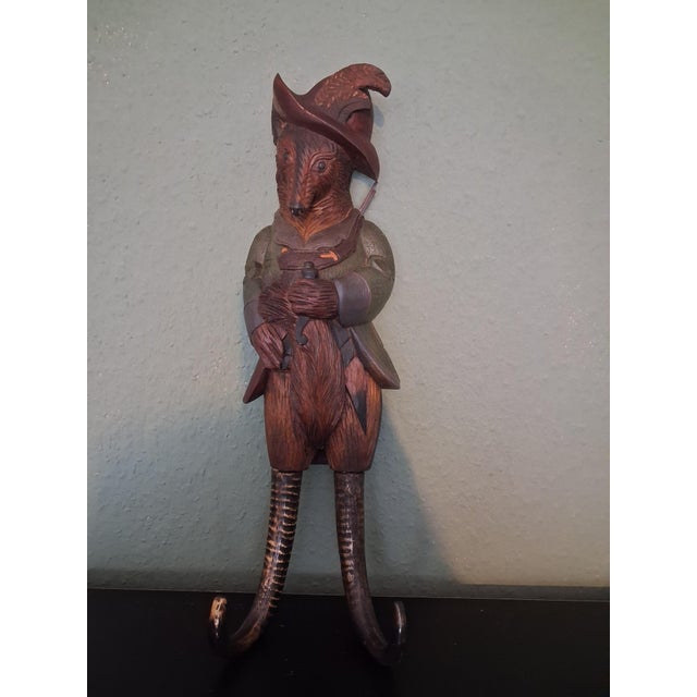 Wall Hunting Black Forest Fox, 1960s For Sale - Image 3 of 11