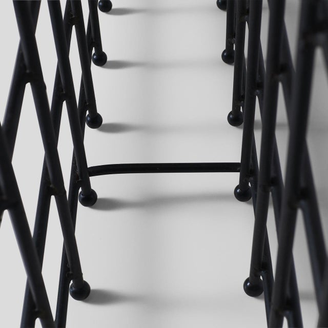 Mid 20th Century Modernist Iron Wine Rack For Sale In San Francisco - Image 6 of 8