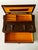 20th C. Mid-Century Modern Wooden Valet Jewelry Box With Woven Cane Top & Drawer For Sale - Image 11 of 18