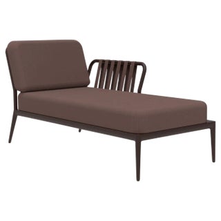 Ribbons Chocolate Left Chaise Longue by Mowee For Sale