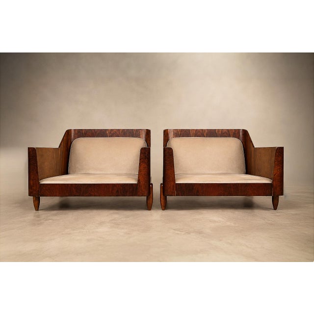 Pair of Brazilian Modern Armchairs in Rosewood & Velvet, Jd Móveis, 1960s For Sale - Image 10 of 18