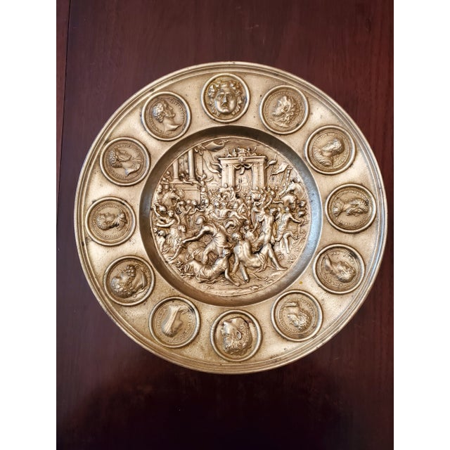 Antique Italian Grand Tour Bronze Classical Centerpiece For Sale - Image 9 of 9