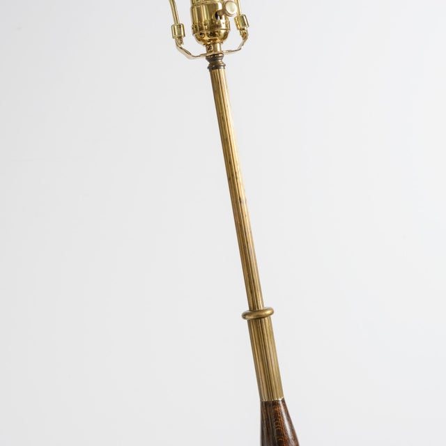 1960s French Hollywood Regency Brass Gallery Bouillotte Table Floor Lamp For Sale - Image 12 of 14