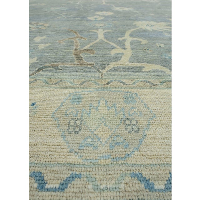 Early 21st Century Turkish Oushak Rug 12'3" x 15'7" #18590 For Sale - Image 5 of 8