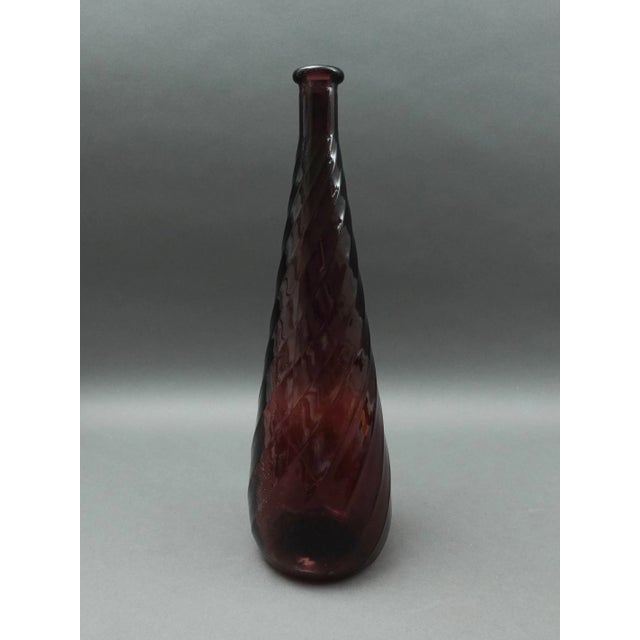 Mid 20th Century Mid 20th Century Guildcraft Italy Amethyst Empoli Glass Decanter Genie Bottle For Sale - Image 5 of 9