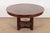 Henkel Harris Empire Banded Flame Mahogany Pedestal Extension Dining Table, Newly Refinished For Sale - Image 14 of 14