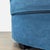 2000 - 2009 Modern Blue Velvet Round Lounge Chair For Sale - Image 5 of 6