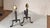 French Black Cast Iron Andirons with Brass Finials, Set of 2 For Sale - Image 6 of 18
