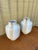 A Pair of Mid-Century Modern Two-Tone Studio Pottery Ceramic Vases.Circa 1970s For Sale - Image 12 of 18