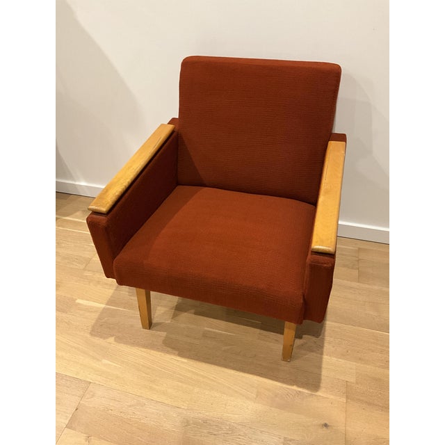 Mid-Century Modern Lounge Armchair attributed to Tatra, 1970s For Sale - Image 3 of 14