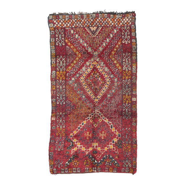 Vintage Beni MGuild Moroccan Rug - 06'02 X 11'04 For Sale