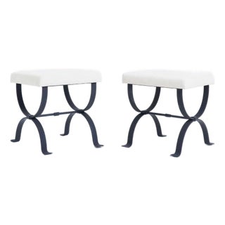 A Pair of 'Alaior' Stools by Dorian Caffot De Fawes For Sale