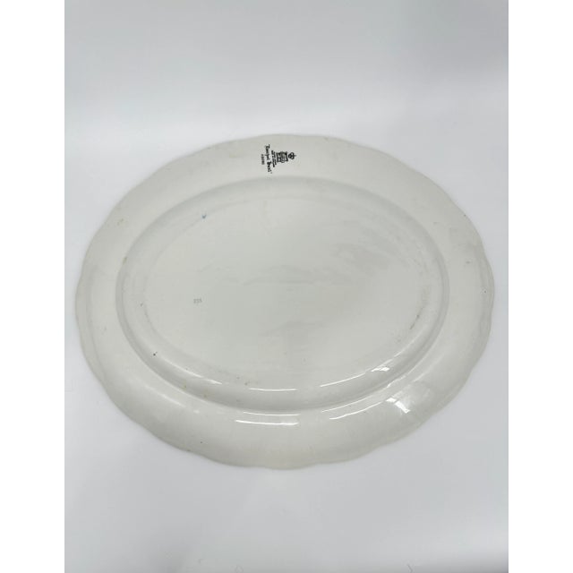 Antique Booth's "Liverpool Hunt" 16" Oval Serving Platter For Sale In Greensboro - Image 6 of 11