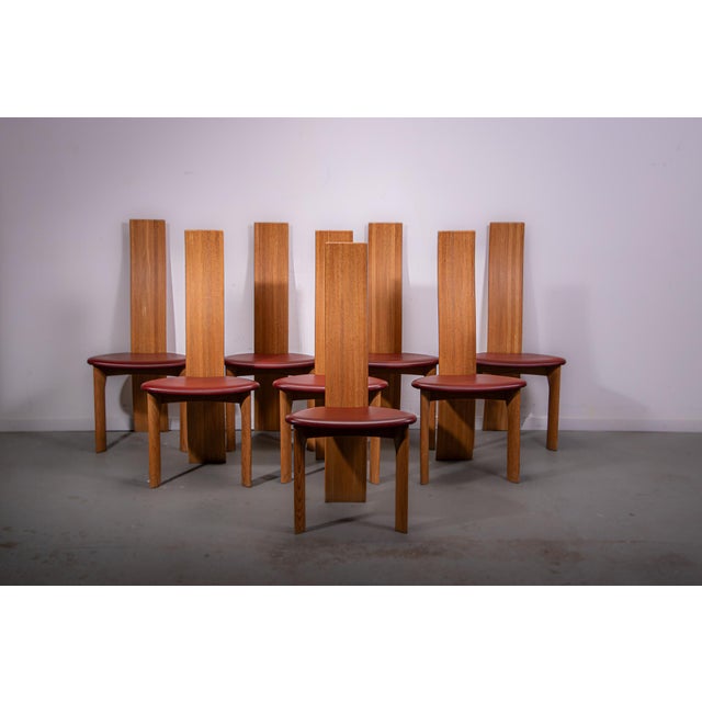 1990s Iris Chairs by Bob Van Den Berghe for Van Den Berghe Pauvers, 1995, Set of 8 For Sale - Image 5 of 14
