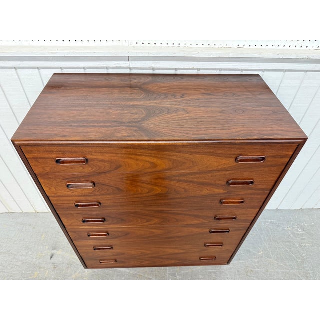 Jack Cartwright Mid-Century Modern Jack Cartwright Rosewood High Chest For Sale - Image 4 of 7