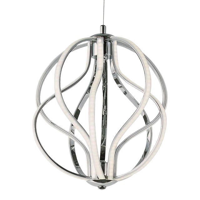 Et2 Aura 16-Light Led Pendant in Polished Chrome — New in Original Box For Sale