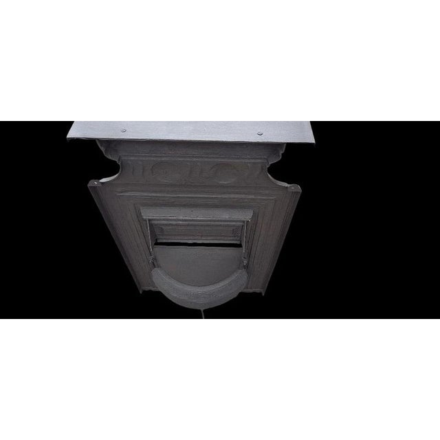 Antique Victorian Cast Iron Fireplace Surround and Grate, 1800s For Sale - Image 13 of 14