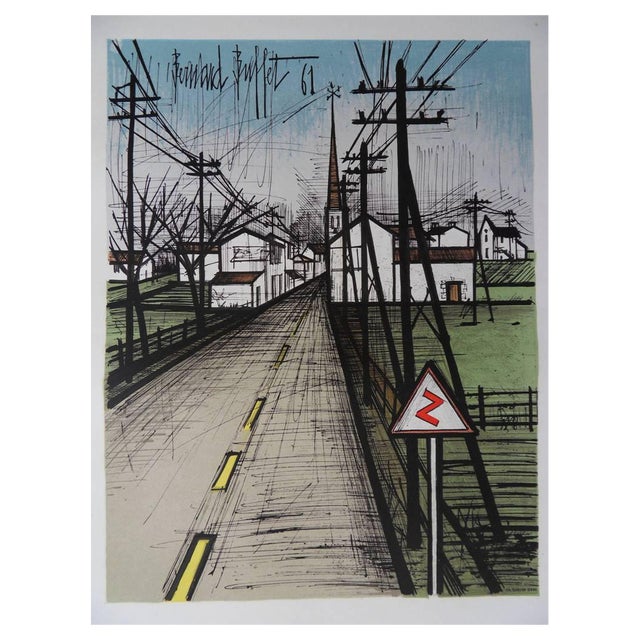 Bernard Buffet, The Road, 1962, Lithographic Poster For Sale