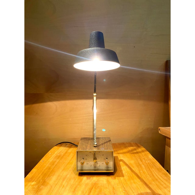 Rare Mid-Century Modern Tensor Alarm Clock/Task Lamp For Sale In San Francisco - Image 6 of 10