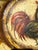 Folk Art Peter Ompir Signed Tin Bowl Large 17" Rooster Folk Art Hand Painted Toleware For Sale - Image 3 of 6