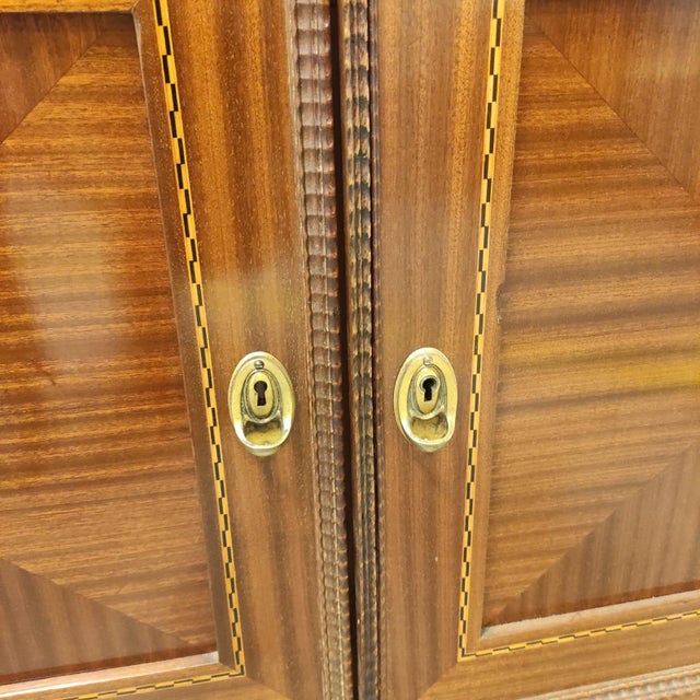 Wood Mahogany Display Cabinet, 1890s For Sale - Image 7 of 13