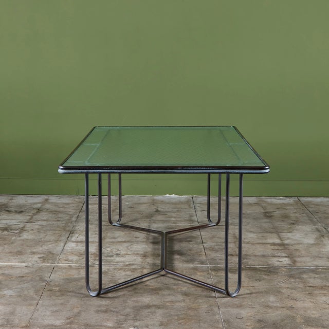 Metal Walter Lamb Rectangular Bronze Patio Dining Table for Brown Jordan For Sale - Image 7 of 16