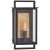 Modern Ian K. Fowler for Visual Comfort Signature Halle Small Wall Lantern in Aged Iron & Clear Glass For Sale - Image 3 of 3
