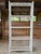 Vintage Coastal Distressed Bamboo Étagère Shelf With Cane Shelves For Sale - Image 11 of 12