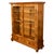 Antique Austrian Cherry Wood Biedermeier Display Library Cabinet Bookcase 1840 For Sale - Image 12 of 12