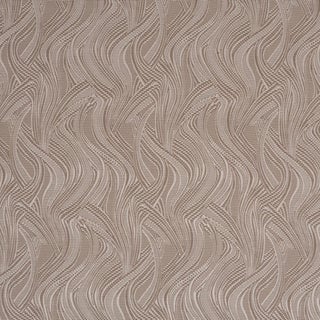 Schumacher Quilted Waves Indoor/Outdoor Fabric In Metallic Brown For Sale