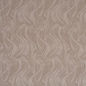 Schumacher Quilted Waves Indoor/Outdoor Fabric In Metallic Brown