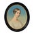 French French Late 19th Century Framed Oval Portrait For Sale - Image 3 of 11