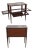 Louis XVI Vintage Marble Top Bar Cabinet For Sale