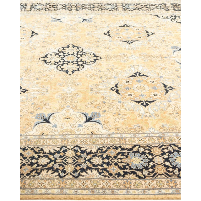 Mogul Collection Hand-Knotted Runner - Yellow 6' 1" x 13' 5" For Sale - Image 4 of 9