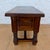 Spanish Carved Wood Side Table with Geometric Decoration and Spiral Legs, 1930 For Sale - Image 3 of 15