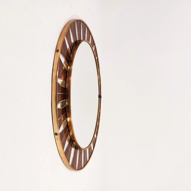 Mid-Century Modern Spanish Artistic Mirror with Glass Mosaic, 1960s For Sale - Image 3 of 9