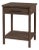 Lennon 21 in. W Rectangular Wood 1 Drawer Rounded Leg Nightstand with Lower Open Shelf, Soft Brown For Sale