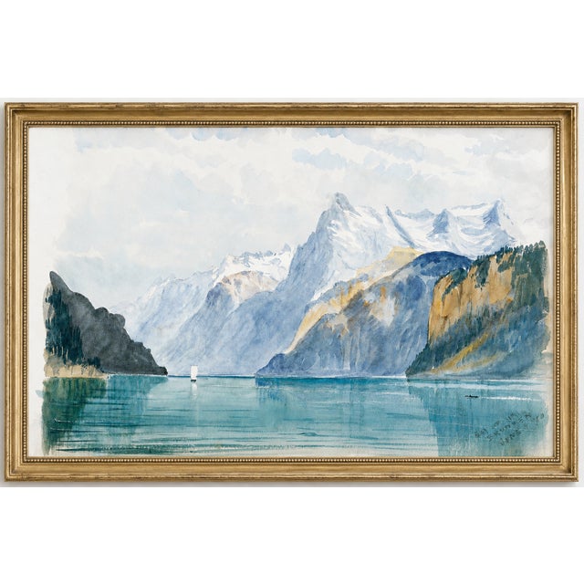 Not Yet Made - Made To Order Bay of Uri, Brunnen, Switzerland by John Singer Sargent, Vintage Art Print, 12" X 8" For Sale - Image 5 of 6