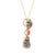 This pendant highlights the beauty of contrast: the organic texture of Tahitian pearls set against the vivid sparkle of...