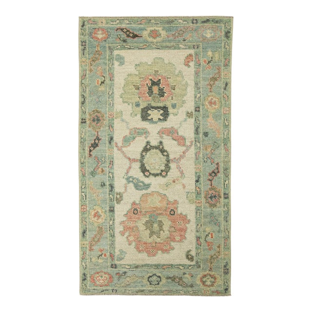 Turkish Oushak Rug 2'9" x 5' #20254 For Sale
