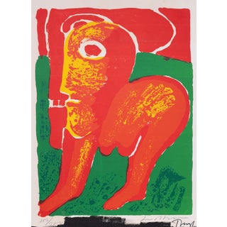 Bengt Lindstrom, Abstract Figure, Original Signed Lithograph For Sale