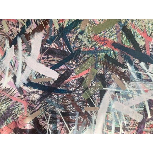 1980s Abstract Painting "Desde Una Montaña" by Artist William Stone For Sale - Image 4 of 6