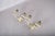 Metal Acrylic and Brass Double-Arm Wall Sconces, 1970s, Set of 2 For Sale - Image 7 of 11